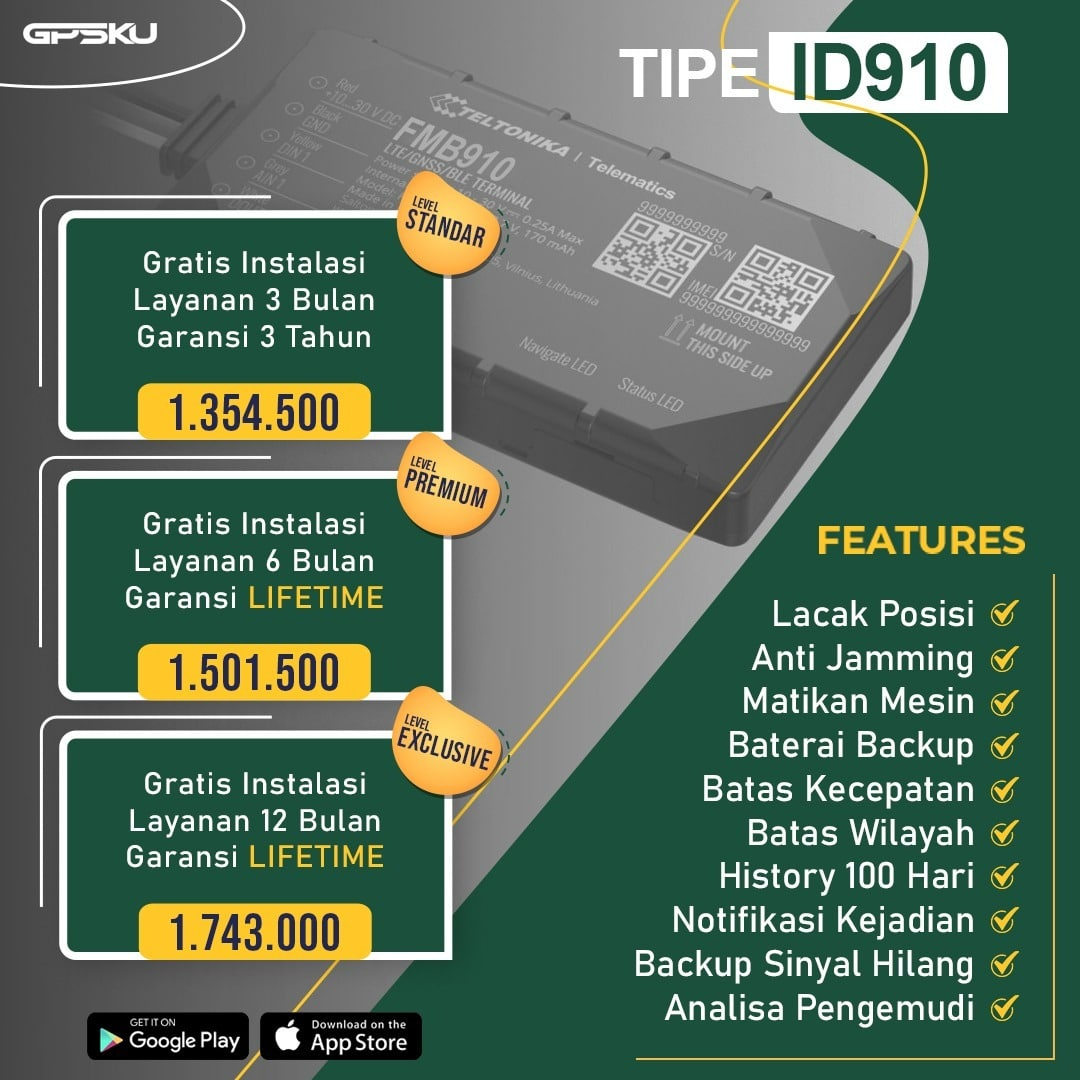 harga gps tracker id910 teltonika