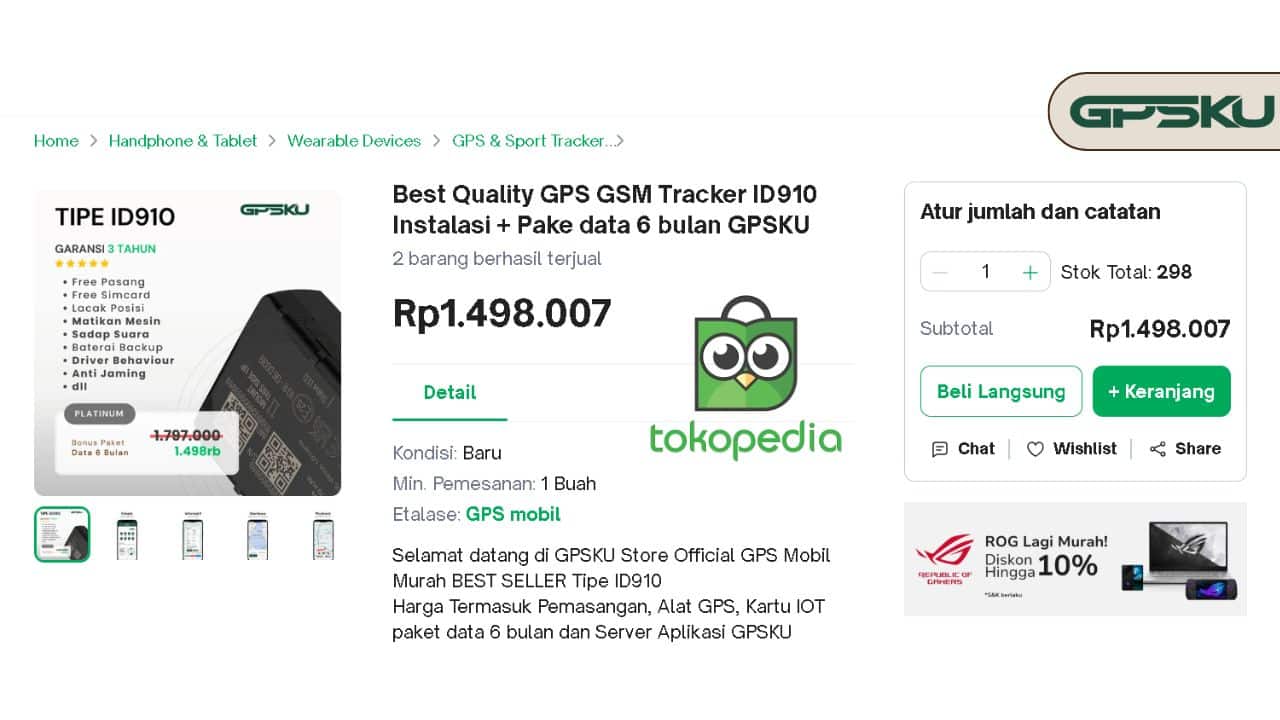 tokopedia find gps tracker