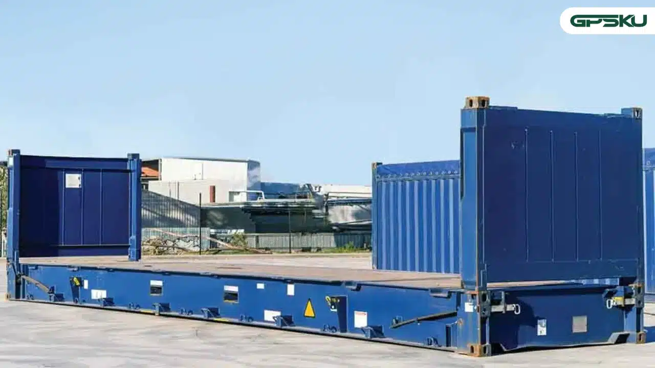 flat rack container non-collapsible