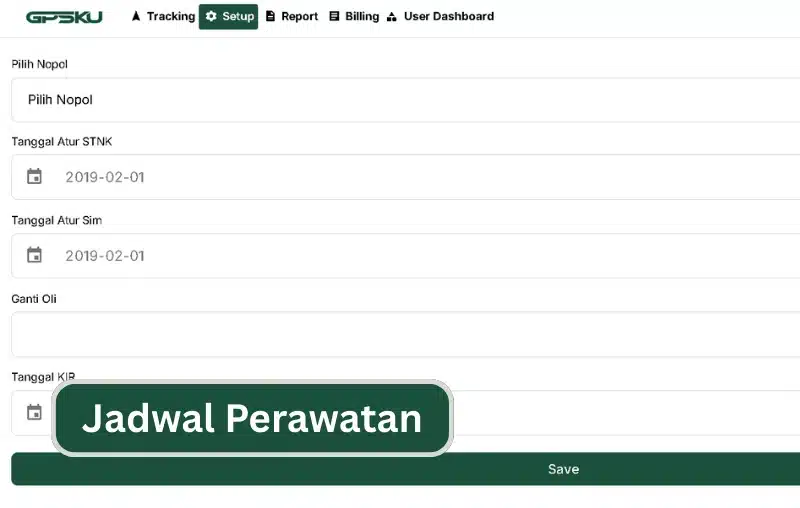 fitur jadwal perawatan
