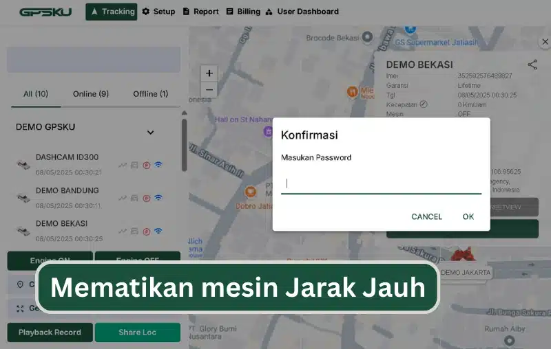 fitur mematikan mesin jarak jauh