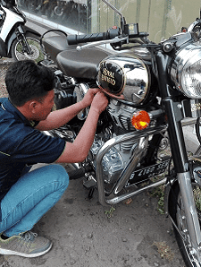 pasang gps motor kawasaki terbaru