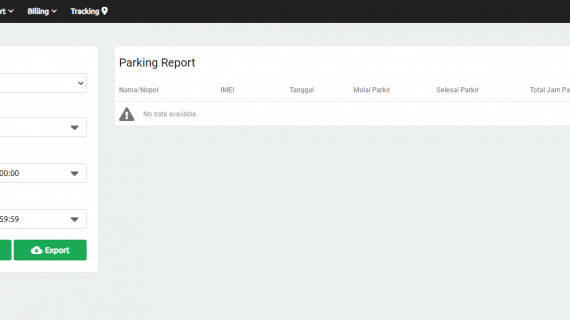 parking report server gps