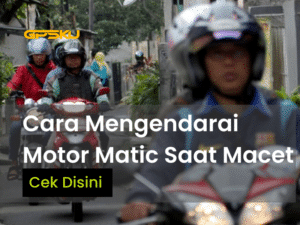 cara mengendarai motor matic tanjakan rem saat macet