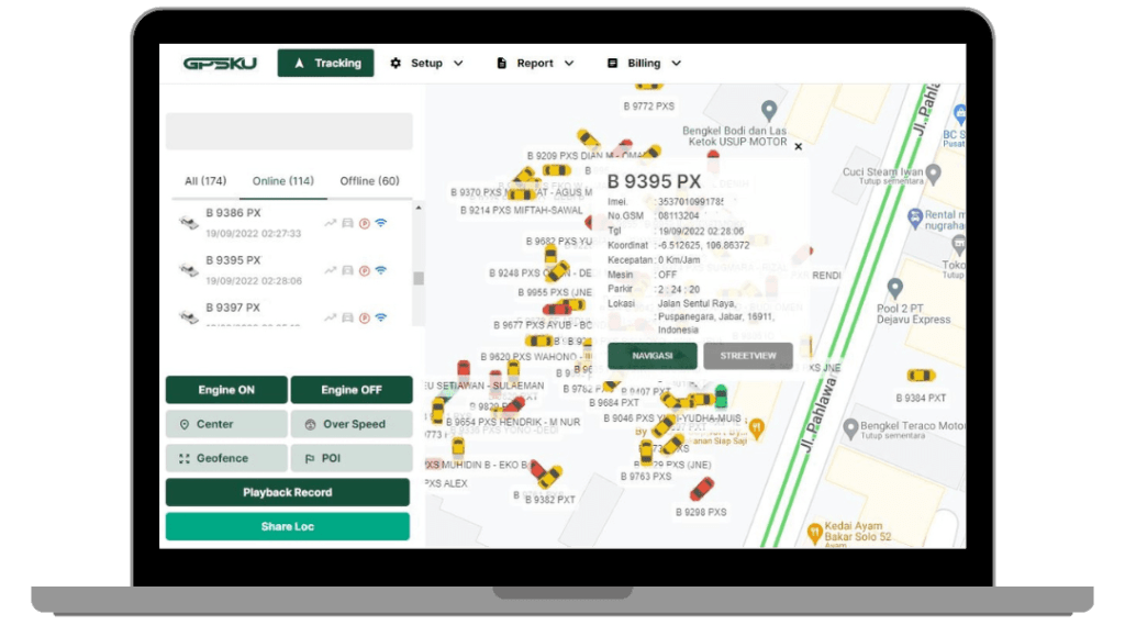 Tracking device fleet