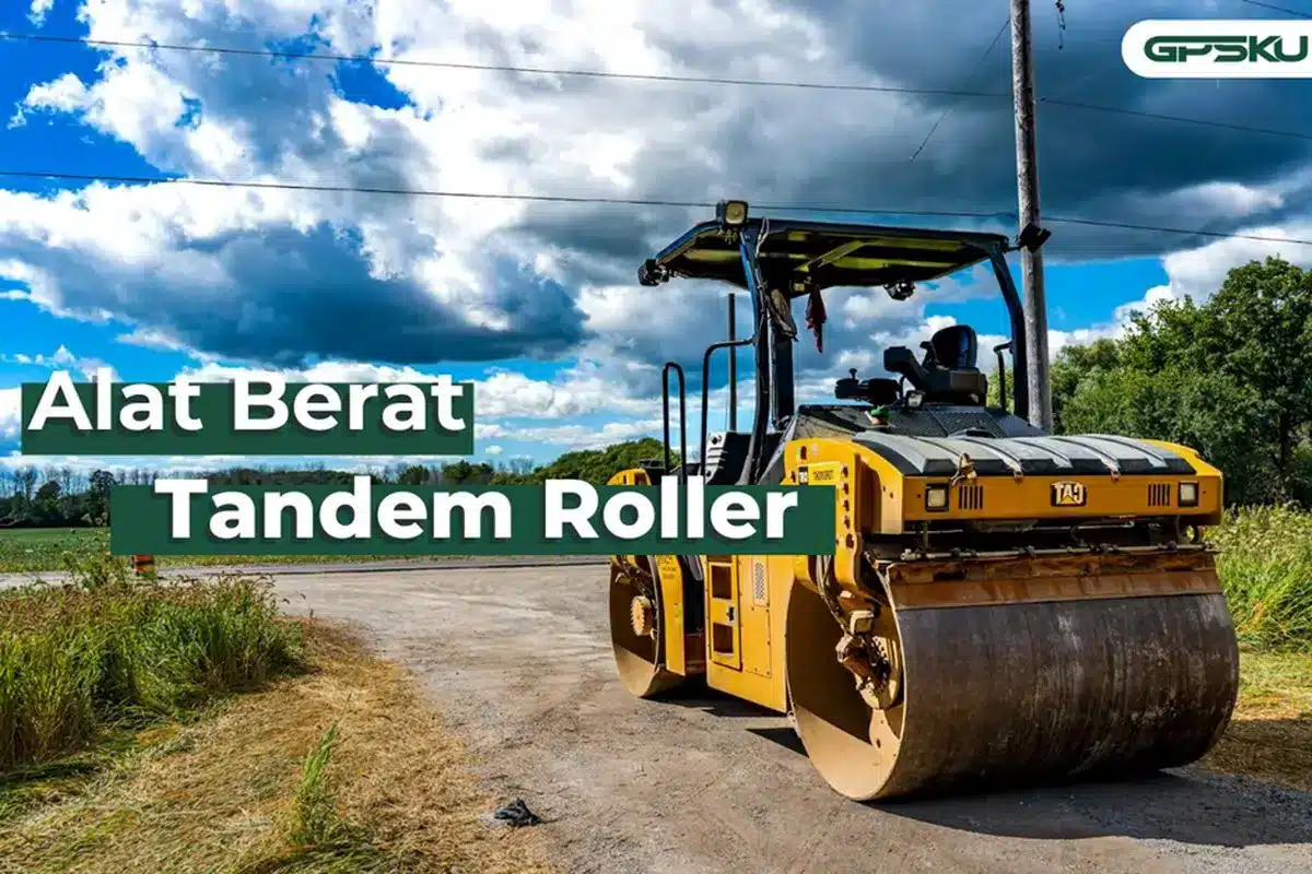 Alat berat tandem roller