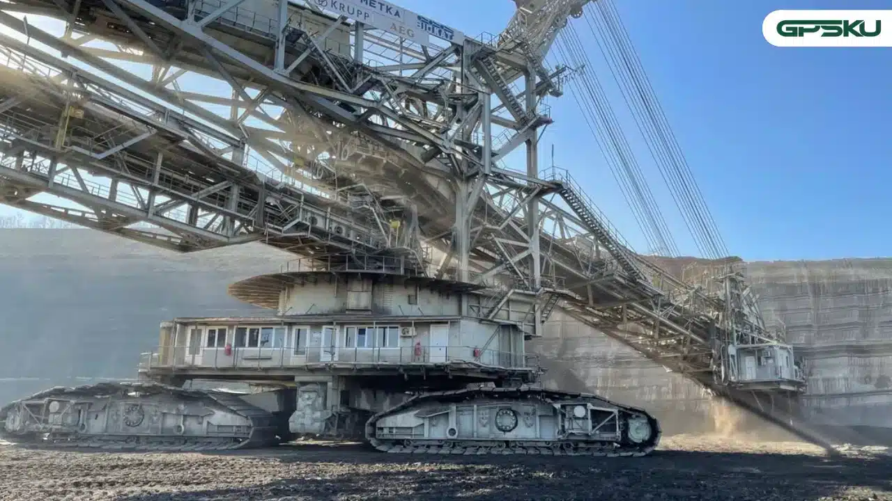 Cara kerja Bucket Wheel Excavator
