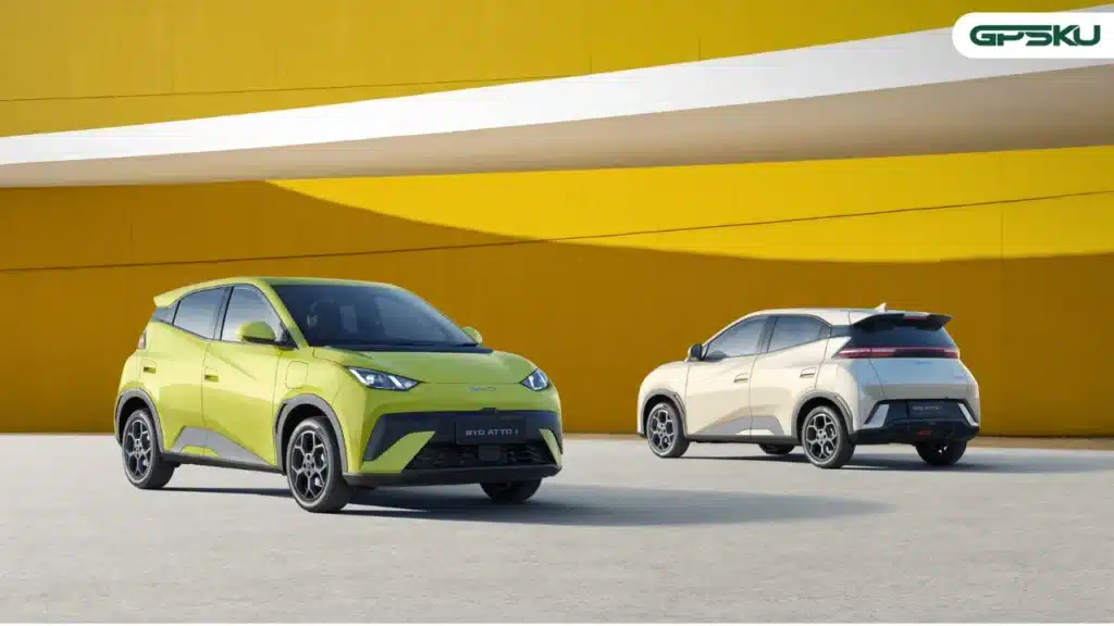 dimensi BYD Atto 1 vs Honda Brio